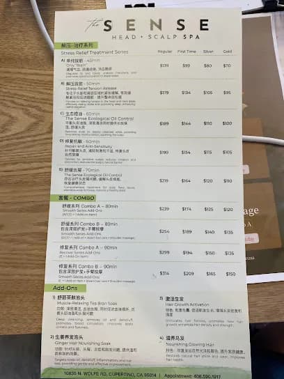 The Sense USA_Cupertino - Head Spa